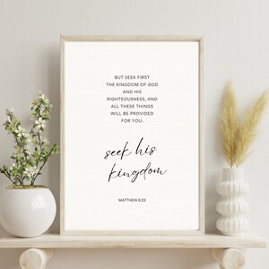 Christian Wall Art, Matthew Scripture Print, Printable Blessings, Christian Gift, Modern Bible Verse Wall Art, Digital Download