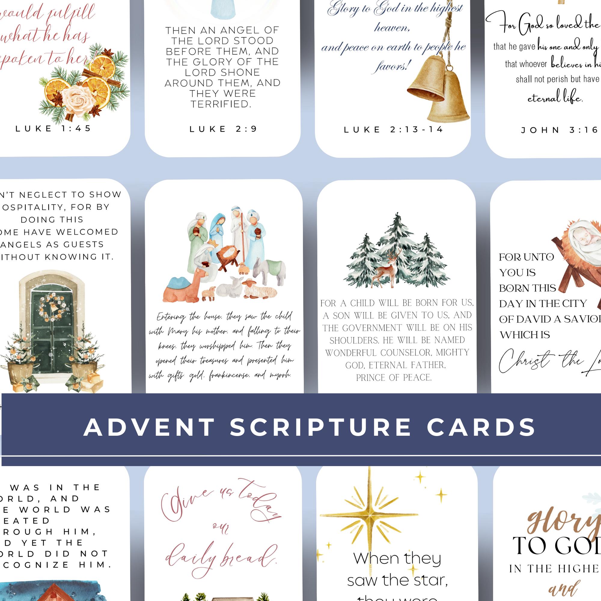 32 Advent Scripture Cards, Advent Calendar for Kids, Christmas Advent Calendar, Christmas Countdown, Nativity Story, Bible Advent Cards - Etsy 32-advent-scripture-cards-advent-calendar-for-kids-christmas-advent-calendar-christmas-countdown-nativity-story-bible-advent-cards-etsy