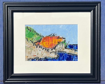Cinque Terre kunst aan de muur, Cinque Terre Italië reizen originele kunst, Italië Amalfi Europa charmante reizen artwork Wall Decor, Italiaanse Rivièra kunst