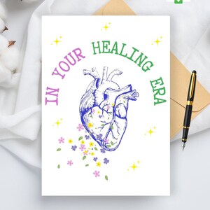 In Your Healing Era Card DIGITALE Download - Afdrukbare Emotional Healing Card - Stay Strong Card - Beste vriend Cadeau - Moeilijke tijd Cadeau voor haar