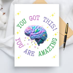 Tienes esta tarjeta de apoyo Descarga DIGITAL - Tarjeta de curación de salud mental imprimible - Tarjeta Stay Strong - Eres una tarjeta increíble Regalo para momentos difíciles