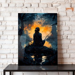 Feuer fangen | Digitales Poster | Film Poster | Wandkunst 8x10 12x16 16x20