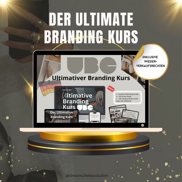 Ultimativer Branding Kurs Bundle, MRR, Social Media Course, Master Resell Rights, Course for Resell, UBC, Ultimate Branding Course