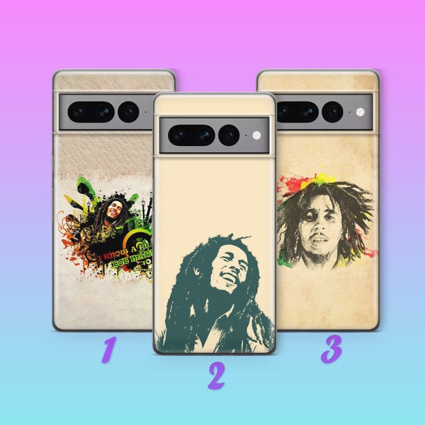 Bob Marley K3 Phone Case Cover For Google Pixel 7 7A 7 Pro 8 Pro Models Jamaica Reggae Singer Jamaican Music Ragga