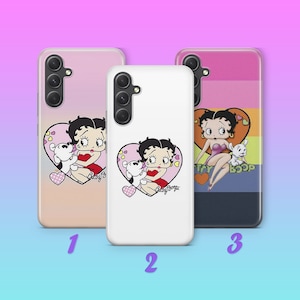 Betty Boop 5 Phone Case Cover For Samsung A13 A14 A15 A16 A25 A26 A33 A34 A35 A36 A53 A54 A55 A56 A72 A73 + More Models Cartoon Character