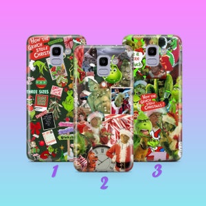 Grinch K2 Phone Case Cover For Samsung Galaxy A3 A5 A6 A7 A8 J3 J5 J6 J7 Models Green Furry Fuzzy Elf Mean Funny Guy Who Stole Christmas