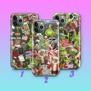 Grinch K2 Phone Case Cover For Apple iPhone 11 12 13 14 15 16 PRO PLuS MiNI MAX Models Green Furry Fuzzy Elf Mean Funny Who Stole Christmas