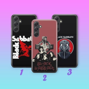 Custodia per telefono Black Sabbath 7 per Samsung A13 A14 A15 A16 A25 A26 A33 A34 A35 A36 A53 A54 A55 A56 A72 A73 + altri modelli Heavy Metal Band