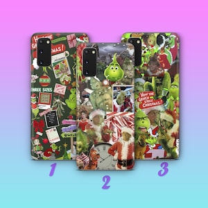 Grinch K2 Phone Case Cover For MANY VARIOUS Samsung Galaxy Models Cartoon Character Green Furry Fuzzy Elf Mean Funny Guy Who Stole Christmas