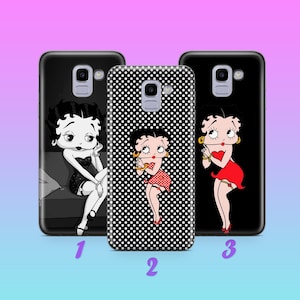 Custodia per telefono Betty Boop 8 per Samsung Galaxy A3 A5 A6 A7 A8 J3 J5 J6 J7 Modelli Personaggio dei cartoni animati Bella ragazza animata Vintage Classico