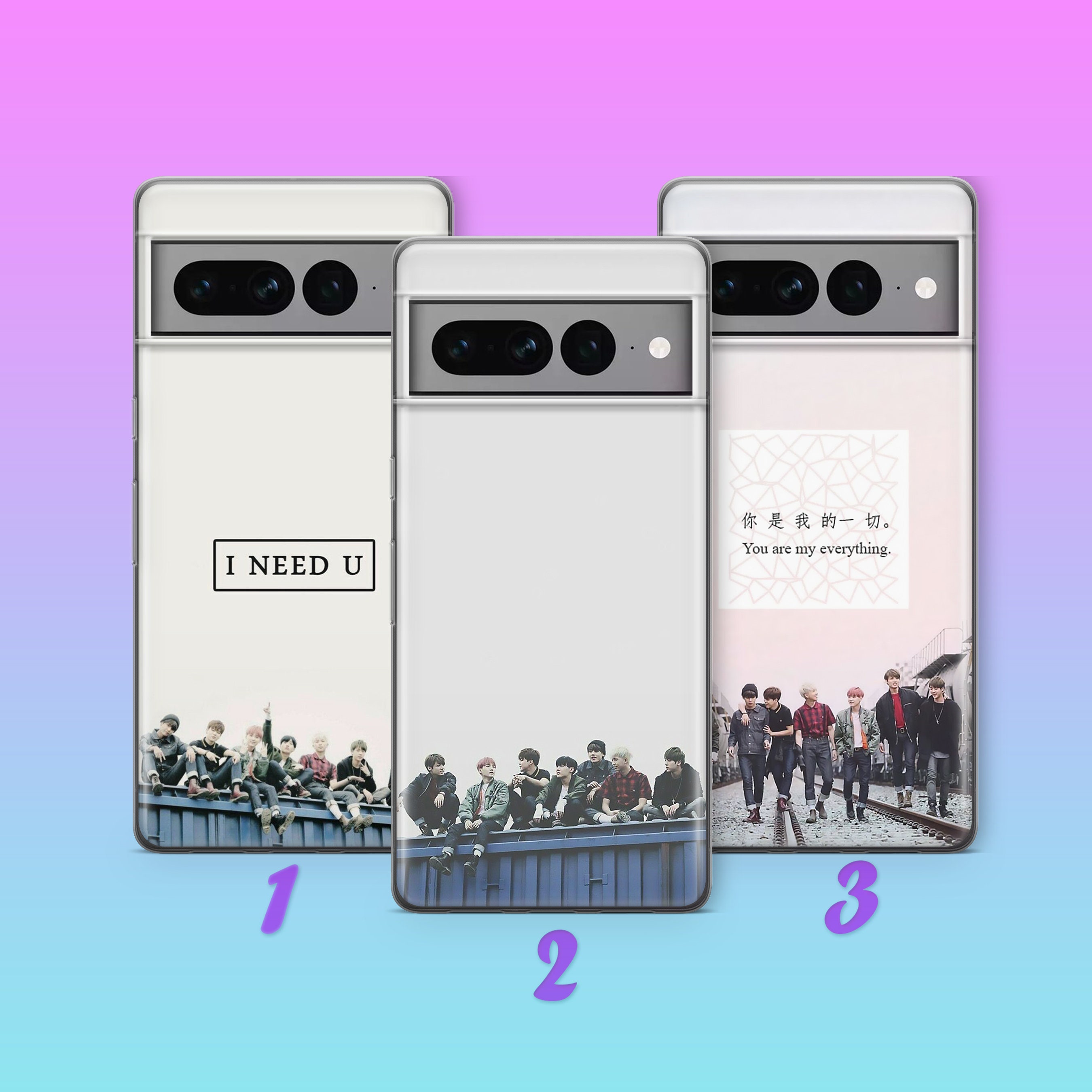 K-Pop 4 Phone Case Cover For Google Pixel 6 7 7A 8 8A 9 Pro XL Model K Pop KPop Korean Pop Music Popular Music Boy Band JPop
