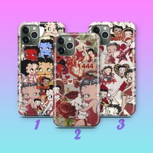 Betty Boop 3 Telefoon Case Cover Voor Apple iPhone 11 12 13 14 15 16 PRO Plus Mini MAX Model Stripfiguur Mooi geanimeerd meisje vintage