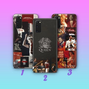 Funda de teléfono Freddie Mercury 7 para Samsung Galaxy S20, S21, S22, S23, S24 FE, S25 Plus Ultra, modelo de cantante británico, canción pop inglesa, música rock.