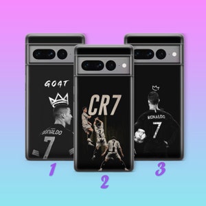 Cristiano Ronaldo 3 Phone Case Cover For Google Pixel 6 7 7A 8 8A 9 Pro XL Model Football Player Santos Aveiro Worlds Gratest