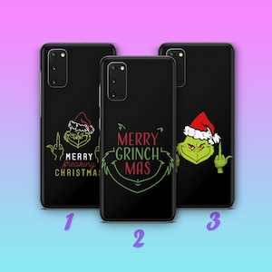 Grinch K5 Phone Case Cover For MANY VARIOUS Samsung Galaxy Models Cartoon Character Green Furry Fuzzy Elf Mean Funny Guy Who Stole Christmas