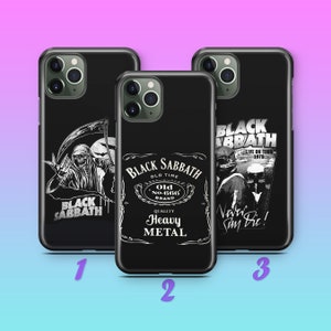 Black Sabbath 8 Phone Case Cover For Apple iPhone 11 12 13 14 15 16 PRO PLuS MiNI MAX Model English Heavy Metal Band From UK Rock Music Band