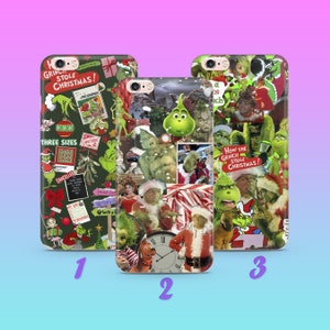 Grinch K2 Phone Case Cover For Apple iPhone 5 SE 2020 2022 6 7 8 X Xs XR MaX PLuS Models Green Furry Fuzzy Elf Mean Funny Stole Christmas