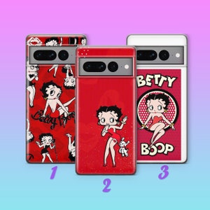 Betty Boop 6 Telefoon Case Cover Voor Google Pixel 6 7 7A 8 8A 9 Pro XL Model Stripfiguur Mooi geanimeerd meisje Vintage Klassiek