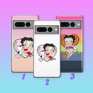 Betty Boop 5 Telefoon Case Cover Voor Google Pixel 6 7 7A 8 8A 9 Pro XL Model Stripfiguur Mooi geanimeerd meisje Vintage Klassiek
