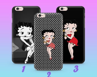Betty Boop 8 Phone Case Cover For Apple iPhone 5 SE 2020 2022 6 7 8 X Xs XR MaX PLuS Model Cartoon Character Beautiful Animated Girl Vintage