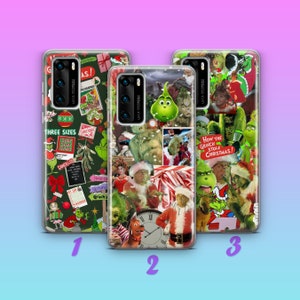 Grinch K2 Phone Case Cover For Huawei P9 P10 P20 P30 P40 Lite PRO Plus LG G5 G6 Models Green Furry Fuzzy Elf Mean Funny Who Stole Christmas
