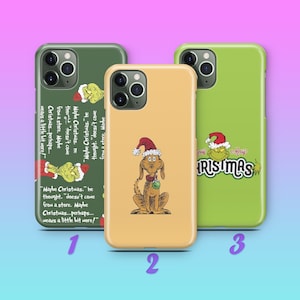 Grinch K7 Phone Case Cover For Apple iPhone 11 12 13 14 15 16 PRO PLuS MiNI MAX Models Green Furry Fuzzy Elf Mean Funny Who Stole Christmas