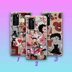 Betty Boop 4 Telefoon Case Cover Voor Huawei P9 P10 P20 P30 P40 Lite PRO Plus LG G5 G6 Modellen stripfiguur Mooi geanimeerd meisje vintage