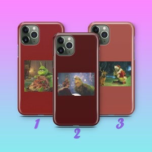 Grinch K1 Phone Case Cover For Apple iPhone 11 12 13 14 15 16 PRO PLuS MiNI MAX Models Green Furry Fuzzy Elf Mean Funny Who Stole Christmas