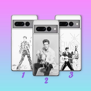 Elvis Presley 2 Telefoon Case Cover Voor Google Pixel 6 7 7A 8 8A 9 Pro XL Model USA Amerikaanse King of Rock and Roll Muziek Populair
