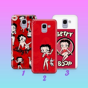 Betty Boop 6 Phone Case Cover For Samsung Galaxy A3 A5 A6 A7 A8 J3 J5 J6 J7 Models Cartoon Character Beautiful Animated Girl Vintage Classic