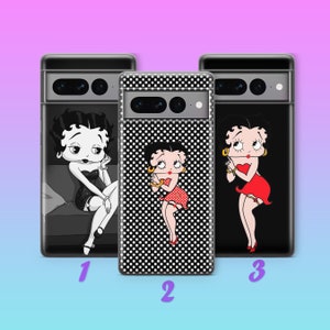 Betty Boop 8 Phone Case Cover For Google Pixel 6 7 7A 8 8A 9 Pro XL Model Cartoon Character Beautiful Animated Girl Vintage Classic