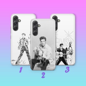 Elvis Presley 2 housse de téléphone pour samsung A13 A14 A15 A16 A25 A26 A33 A34 A35 A36 A53 A54 A55 A56 A72 A73 + d'autres modèles musique rock américaine