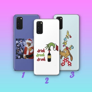 Grinch K9 Phone Case Cover For Samsung Galaxy S20 S21 S22 S23 S24 FE S25 Plus Ultra Models Green Furry Elf Mean Funny Who Stole Christmas