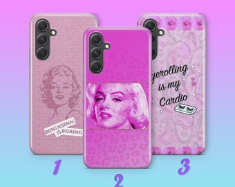 Marilyn Monroe Phone Case Cover For Samsung A14 A15 A16 A17 A25 A26 A34 A35 A36 A37 A54 A55 A56 A57 A72 A73 + More Model Icon Blonde Bomb B2