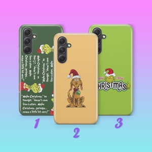 Grinch K7 Phone Case Cover For Samsung A13 A14 A15 A16 A25 A26 A33 A34 A35 A36 A53 A54 A55 A56 A72 A73 + More Models Green Furry Fuzzy Elf
