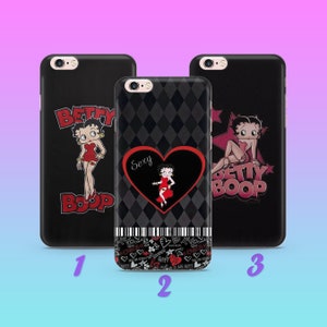 Funda de teléfono Betty Boop 2 para Apple iPhone 5 SE 2020 2022 6 7 8 X Xs XR MaX PLuS Modelo Personaje de dibujos animados Hermosa chica animada Vintage