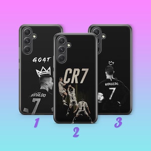Cristiano Ronaldo 3 Handy Fall Hülle Für Samsung A13 A14 A15 A16 A25 A26 A33 A34 A35 A36 A53 A54 A55 A56 A72 A73 + weitere Modelle Fußball
