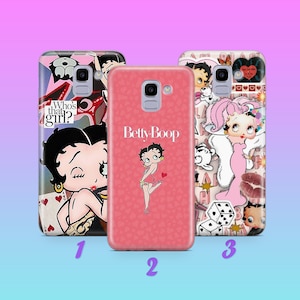 Betty Boop 7 Telefoon Case Cover Voor Samsung Galaxy A3 A5 A6 A7 A8 J3 J5 J6 J7 Modellen stripfiguur Mooi geanimeerd meisje Vintage Klassiek