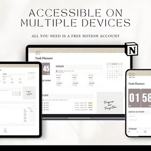 accessible on multiple devices with a free notion account