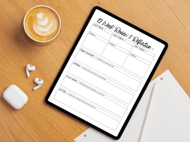 12 weekreview and reflection setting