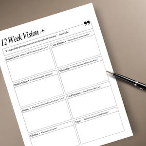 12 week vision setting