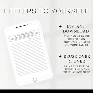 Instant download, use with tablet, reusable printable