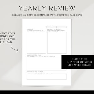 Document learnings, Letting go, Personal growth, instant printable