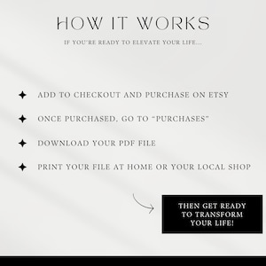 how it works, personal growth,pdf file, instant download