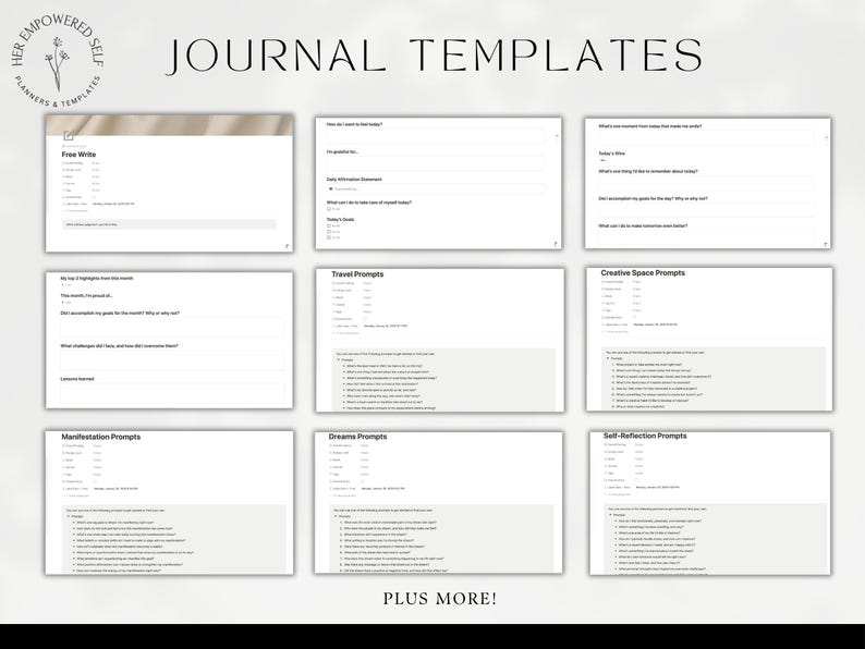 example of journal templates