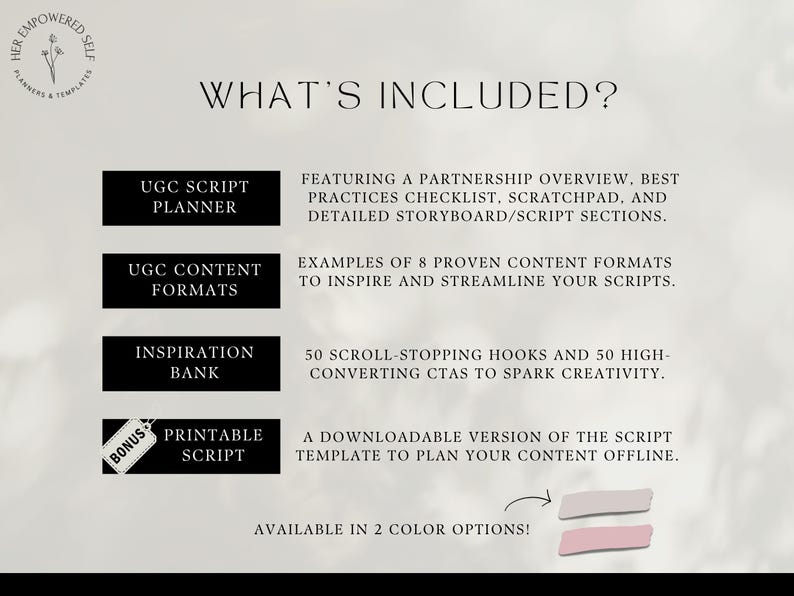 Ugc Script Guide UGC Creator Script Template - Video Script Planner - Google Sheets ...
