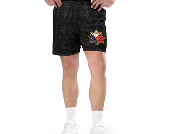 FilipinSHAWNity Mesh Shorts with Tribal Design,  Basketball Shorts, Philippine Flag, Gift for Him, Gift for Her, Filipino, Fathers Day Gift