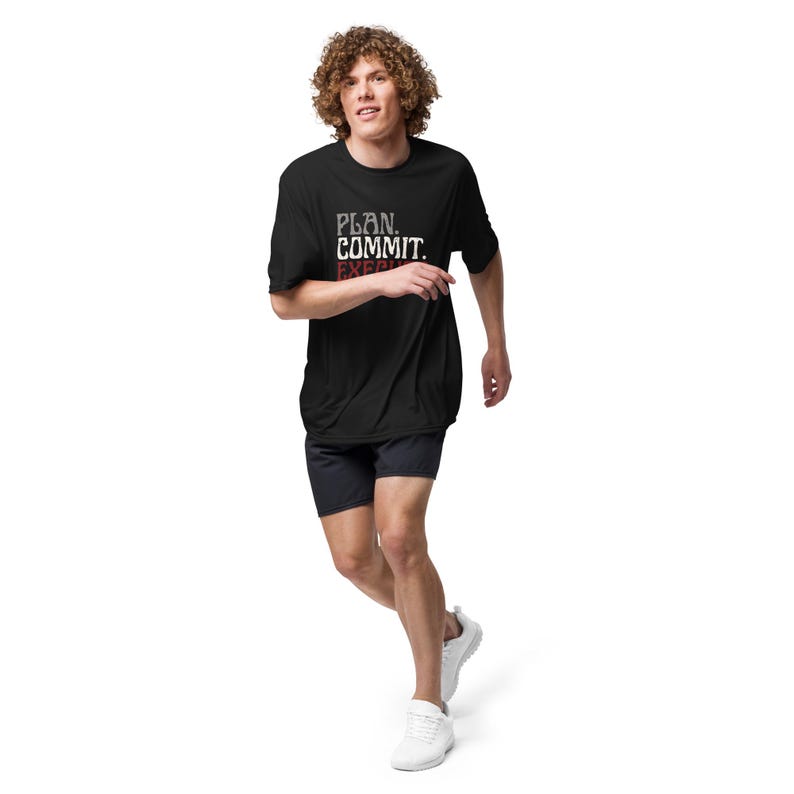 Plan Commit Execute Drifit Training inSHAWNity Shirt, Plan. Commit. Execute. No Excuses Gym Tee. Motivational Workout Shirt