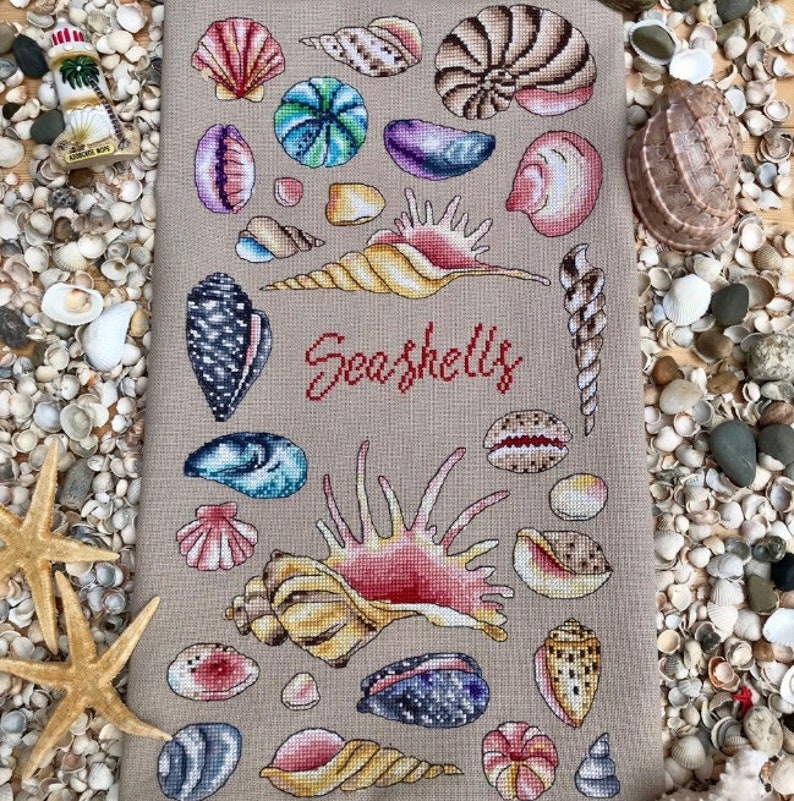 Cross Stitch Pattern Seashells - Etsy