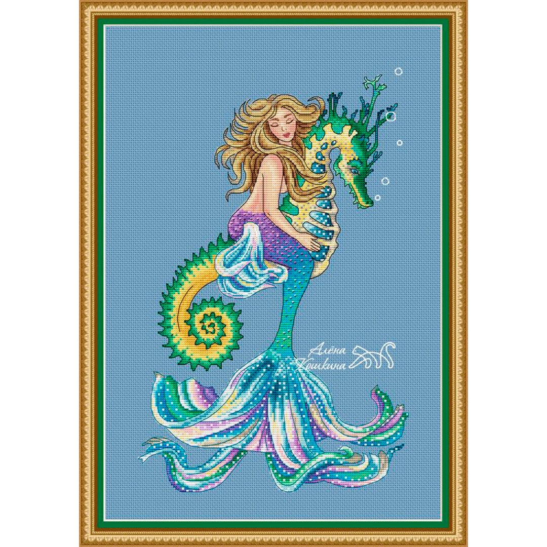 Cross Stitch Pattern Mermaid Fantasy Sea Fairy Tale Legend Fish - Etsy